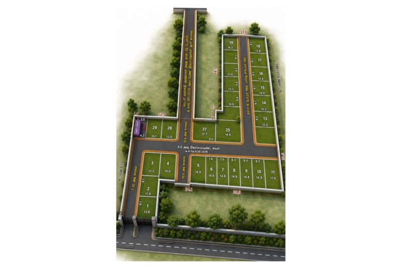 Plots for Sale in Thudiyalur – DTCP Approved Residential Plots